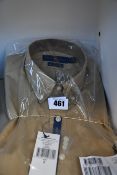Two as new Ralph Lauren slim fit classics beige stretch shirts (S, L).