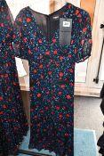 An as new The Kooples Poison Roses on Georgette dress (Size 1 - RRP £318).