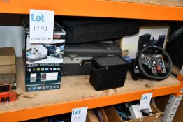 A quantity of assorted pre-owned items to include; a digital projector, a Sony micro Hi-Fi system, a