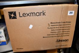 One boxed as new Lexmark monochrome laser printer (Model: B2236DW).