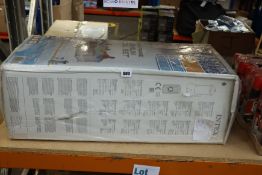 One boxed as new Intex prism frame premium pool set.