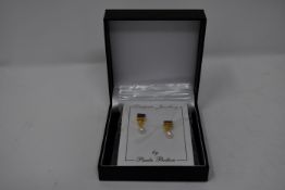 Three pairs of boxed as new Paula Bolton Vermeer earrings (9142).
