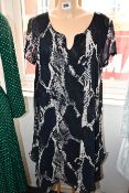 An as new James Lakeland python print wave hem dress (Size 18 - RRP £80).