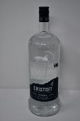Four Eristoff triple distilled vodka (2ltr) (Over 18s only).