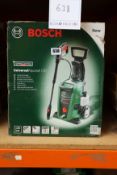 One boxed Bosch Universal Aquatak 130 electric pressure washer (1700w/130 Bar).