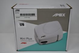 Three boxed as new Apex mini plus compressor nebulizers.