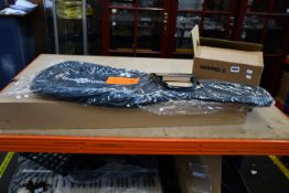 One boxed as new Gear4Music classic guitar in black (CG-4/4BK) with gig bag, extra strings and