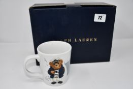 One boxed as new Ralph Lauren haven navy bear mug set.