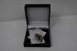 Three pairs of boxed as new Paula Bolton Art Deco pendants (9837/2).