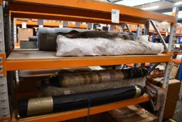 A quantity of miscellaneous fabrics in various different designs and types.