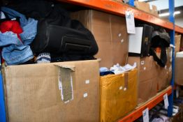 A quantity of assorted clothing and related items.