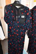An as new The Kooples Poison Roses on Georgette dress (Size 1 - RRP £318).