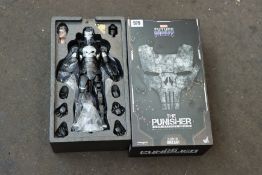 A boxed as new Marvel The Punisher war machine Armour Diecast figure (Box unsealed).