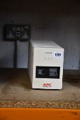 A pre-owned APC Back-UPS 650 Uninterrupted Power Supply (Model: BK650MI).