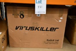 One boxed Radic8 Viruskiller VK 401 air purifier/sterilizer.