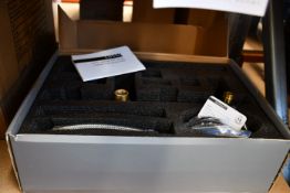 One boxed as new Lusso wall mounted bath filler/shower kit (Model: SJS203).