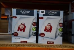 Ten boxed as new FJM HyClean 3D Efficiency Dustbag (4 pack + 2 filter).