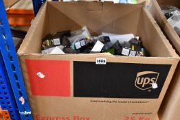 A box of assorted as new vape liquids and other vaping items (Over 18's only).