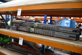 Three as new Brabantia Lift-O-Matic 50m rotary line sets.