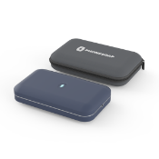 A boxed as new PhoneSoap Wireless UV Smartphone Sanitizer & QI Wireless Charger in Gunmetal (Box