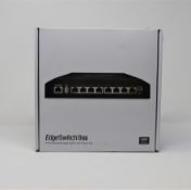 A boxed as new Ubiquiti EdgeSwitch 8 XP 8-Port Gigabit PoE Switch (Model: ES-8XP) (Box sealed,