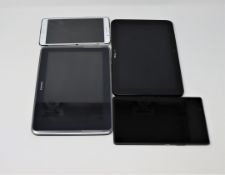 Four pre-owned Android tablets (All FRP clear); a Samsung Galaxy Note GT-N8013, a Verizon Wireless