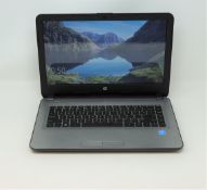 A pre-owned HP Pavilion Notebook 15-ac506tu with Intel Core i3-5005U CPU 2GHz processor, 4GB RAM,