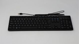 Four boxed as new Dell KB216 USB Keyboards in Black (P/N: KB216-BK-UK) (Boxes opened, some