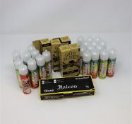 Twenty seven as new Vape Juices; 5 x Grim Reaper Gold Tobacco, 7 x Indulge Lemon, 8 x Indulge