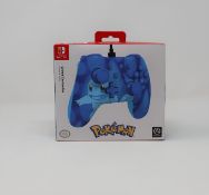 A boxed as new PowerA Pokémon Squirtle Torrent Wired Controller for Nintendo Switch (Box sealed).