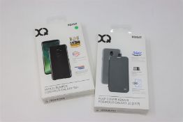 A quantity of boxed as new XQISIT Flap Cover Adour Phone Cases for Samsung Galaxy J3 2017 and XQISIT