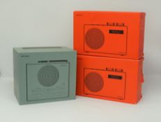 One John Lewis Spectrum DAB+/FM Digital Clock Radio and two portable Spectrum DAB/FM Digital Radios,