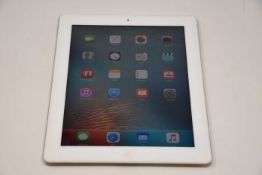 A pre owned Apple iPad 2 (Wifi Only) 16GB in white, cosmetic wear and small inscription to rear (