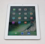 A pre-owned Apple iPad 4th Gen (Wi-Fi/Verizon & Sprint/GPS) 32GB in white (Serial: DMPL7C4VF191) (