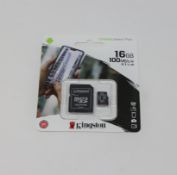 Twenty five as new Kingston 16gb Canvas Select Plus Micro SD Cards with adapters.