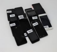 Thirteen pre-owned smartphones sold for parts to include LG, Nokia, Huawei, Alcatel and others (
