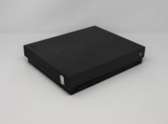 A pre-owned Microsoft Xbox One X Console in Black (Model 1787) (Powers on but not tested further,