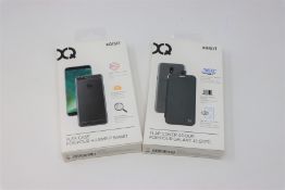 A quantity of boxed as new XQISIT Flap Cover Adour Phone Cases for Samsung Galaxy J3 2017 and XQISIT