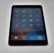 A pre owned Apple iPad mini Wifi Only/1st Gen 16GB in black (Serial: F7NMWUCLFP84) (iCloud