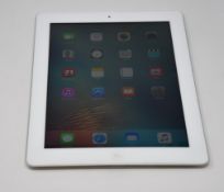 A pre owned iPad 3rd Gen (Wifi Only) 16GB in white, light cosmetic wear (Serial: DYVJ22MWDVGK) (