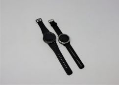 A pre-owned Garmin Vivoactive 3 GPS Smartwatch and a pre-owned Samsung Gear S3 Frontier