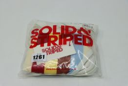 One as new Solid & Striped The Amber Multi-stripe String Bikini Bottom In Multi Stripe size L. One