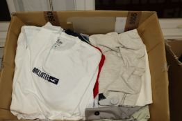 A large quantity of as new Hollister t-shirt and long sleeve shirts (Approximately 40. Security
