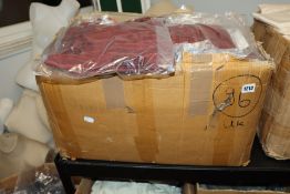 A large quantity of men's as new Shop Holic Fashion red stonewashed striped grandad Shirt (SF-G-2).