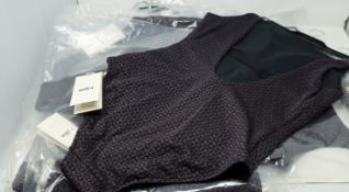 Eight as new Milea Island Luxe High Neck Maillots swimsuits, various sizes.