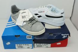 One as new Adidas grey campus trainers size UK 11 (3420167550). One as new Reebok white & black club