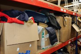 A large quantity of clothing and related items.