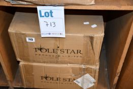 Two boxed as new Pole Star 1 phase 4 pole mounted axial sucking fan 400mm (694861).
