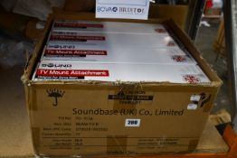 Twelve boxed as new Sound Bass TV mount attachment for Sonos beam.