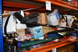 A large quantity of miscellaneous sport related items to include children's Babolat tennis